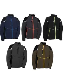 Fuori tutto - Felpa da Lavoro Multitasche Zip Intera Cofra Vilebo V645-0-0 Taglia L Colore Nero Nero Giallo Fluo