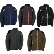 Fuori tutto - Felpa da Lavoro Multitasche Zip Intera Cofra Vilebo V645-0-0 Taglia L Colore Nero Nero Giallo Fluo