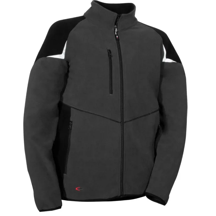 Fuori tutto - Felpa da Lavoro Multitasche Zip Intera Cofra Vilebo V645-0-0 Taglia L Colore Nero Nero Giallo Fluo