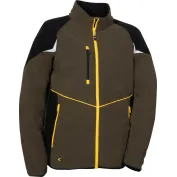 Fuori tutto - Felpa da Lavoro Multitasche Zip Intera Cofra Vilebo V645-0-0 Taglia L Colore Nero Nero Giallo Fluo