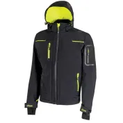 Fuori tutto - Giacca da Lavoro Softshell Stretch Elasticizzata U-Power Space FU187BC Taglia M Colore Black Carbon