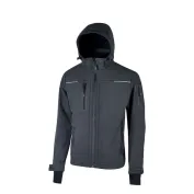 Fuori tutto - Giacca da Lavoro Softshell Stretch Elasticizzata U-Power Space FU187BC Taglia M Colore Black Carbon