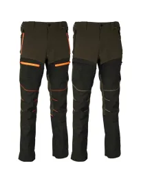 Fuori tutto - Pantaloni da Lavoro Multitasche Stretch Cofra Kreien V557-0-03 Taglia 44 Colore Fango Nero