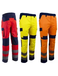Pantaloni da Lavoro Coverguard Hibana II Alta Visibilità Multitasche Stretch 5HBA16