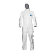 25 Pezzi - Tuta da Lavoro Coverguard Tyvek 500 Xpert Coverall con Cappuccio Monouso Multiprotezione MO40505