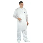 50 Pezzi - Camice da Lavoro Coverguard White Spp Coat Monouso MO41125