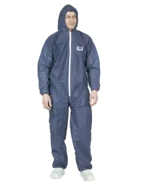 Tuta da Lavoro Coverguard Blue Spp Coveral Monouso con Cappuccio MO42205
