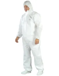 25 Pezzi - Tuta da Lavoro Coverguard Coverpro SMS con Cappuccio Monouso Multiprotezione MO44105