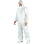 25 Pezzi - Tuta da Lavoro Coverguard Coverpro SMS con Cappuccio Monouso Multiprotezione MO44105