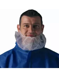 100 Pezzi - Copribarba da Lavoro Coverguard Monouso MO45540