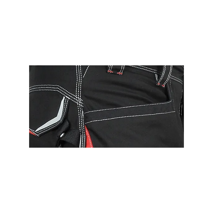 Fuori tutto - Pantaloni da Lavoro Stretch Elasticizzati Multitasche Cofra Montijo V482-0-04 Colore Antracite Nero Lime Taglia 52