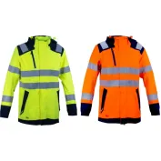 Giacca da Lavoro Alta Visibilità Multitasche Stretch Impermeabile Cofra Yatova V635-0