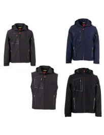 Giubbotto da Lavoro Softshell Multitasche Stretch Payper Stream 2in1 Lite Pad AY 7651