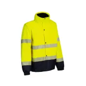 Giubbotto da Lavoro Alta Visibilità Multitasche Invernale P&P Loyal Bomber GGX1U 413