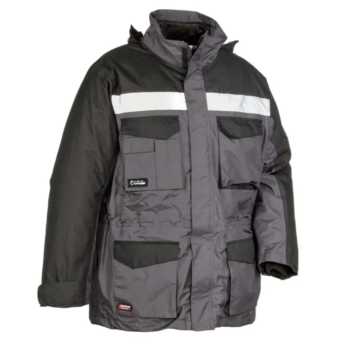 Fuori Tutto - Parka da Lavoro Multitasche Cofra Hailstorm V197-0-02 Taglia 4XL Colore Antracite Nero