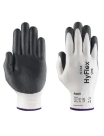 12 Pezzi - Guanti da Lavoro Ansell HyFlex 11-724  GGU975 Antitaglio Antiabrasione