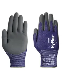 12 Pezzi - Guanti da Lavoro Ansell HyFlex 11-561 GGU974 Antitaglio Antiabrasione