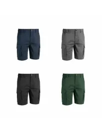 Fuori tutto - Bermuda da Lavoro Multitasche Stretch Sottozero Short Ventura E0265 Taglia 4XL Colore Blu Navy