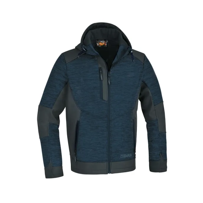 Fuori tutto - Felpa in pile con cappuccio da Lavoro Multitasche Beta 7637 Taglia XL Colore Grigio
