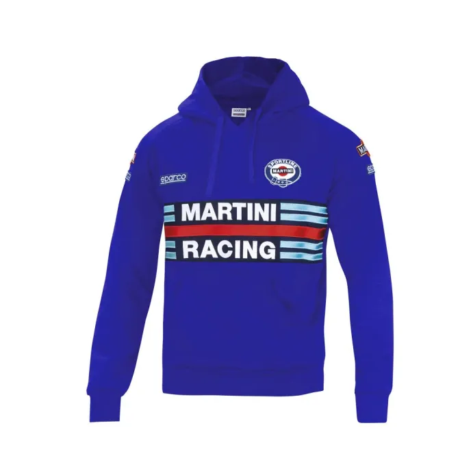 Fuori tutto - Felpa con cappuccio da lavoro Sparco Hoodie Martini Racing 01279 Taglia XL Colore Blu