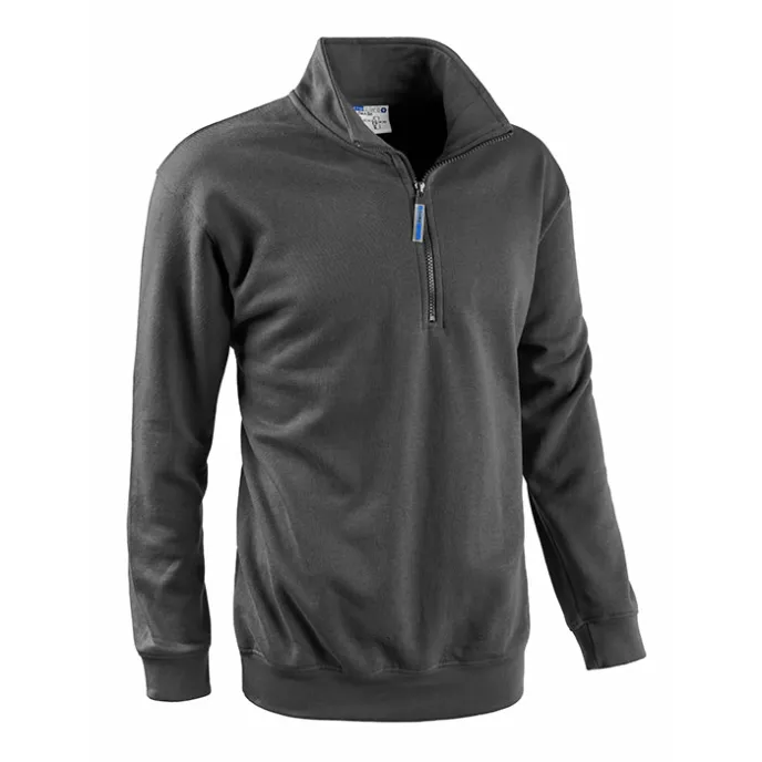 Fuori tutto - Felpa da Lavoro Mezza Zip Sottozero Smash 50200 Taglia 2XL Colore Grigio Melange Scuro