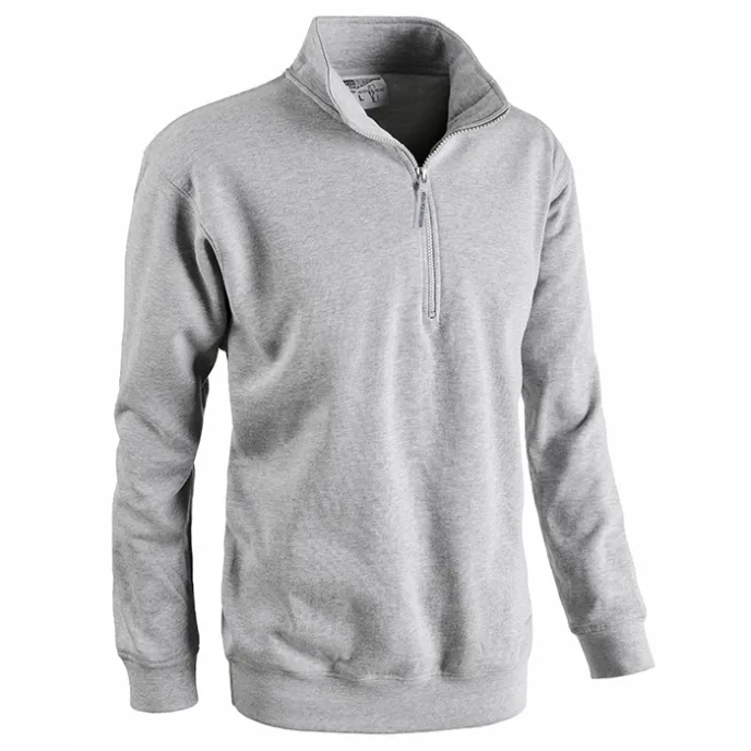 Fuori tutto - Felpa da Lavoro Mezza Zip Sottozero Smash 50200 Taglia 2XL Colore Grigio Melange Scuro