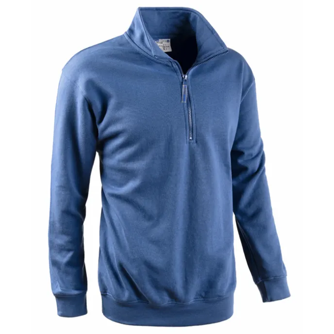 Fuori tutto - Felpa da Lavoro Mezza Zip Sottozero Smash 50200 Taglia 2XL Colore Grigio Melange Scuro