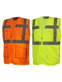 Gilet da Lavoro Multitasche Alta Visibilità U-Power Castor HL376