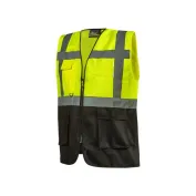 Gilet da Lavoro Multitasche Bicolore Alta Visibilità U-Power Diadem HL377