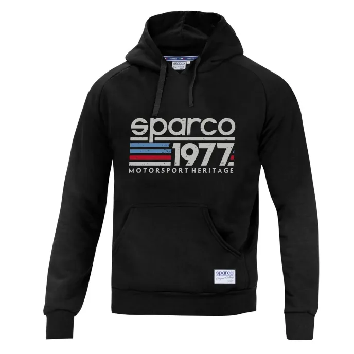 Fuori tutto - Felpa con cappuccio da lavoro Sparco Hoodie 1977 - 01320 Taglia S Colore Nero