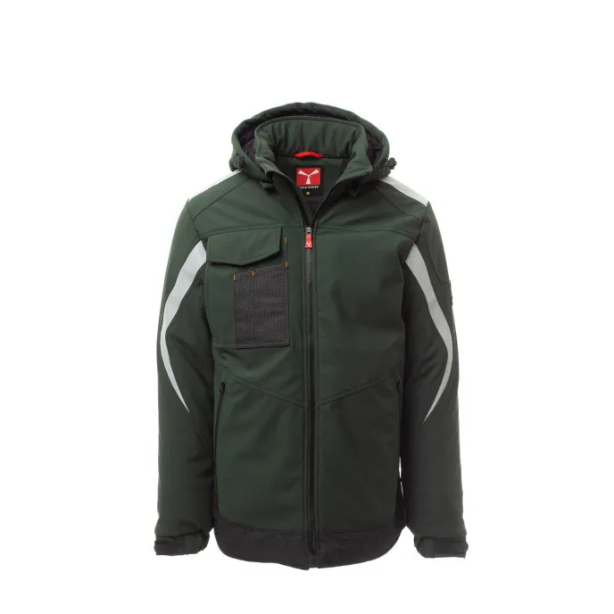 Fuori tutto - Giacca da lavoro multitasche Softshell Payper Wonder Pad AY 7274 Taglia L Colore Rosso
