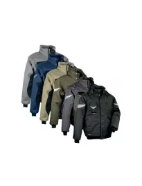 Fuori tutto - Giubbotto Imbottito da Lavoro Multitasche Cofra Iceberg V001-0-00 Taglia 52 Colore Fango Nero