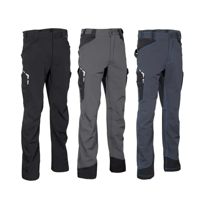 Fuori tutto - Pantaloni da Lavoro Multitasche Stretch Cofra Hagfors V592-0-02 Taglia 46 Colore Antracite Nero