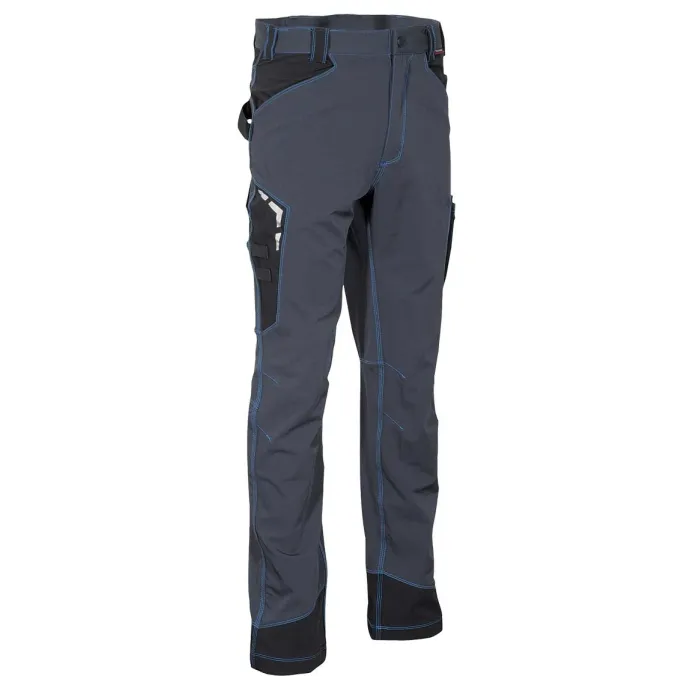 Fuori tutto - Pantaloni da Lavoro Multitasche Stretch Cofra Hagfors V592-0-02 Taglia 46 Colore Antracite Nero