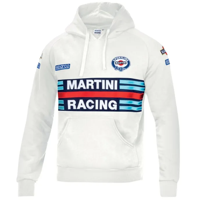 Fuori tutto - Felpa con cappuccio da lavoro Sparco Hoodie Martini Racing 01279 Taglia L Colore Rosso