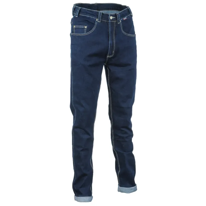Fuori tutto - Jeans da Lavoro Stretch Elasticizzati Multitasche Cofra Astorga V494-0-00 colore blu taglia 46