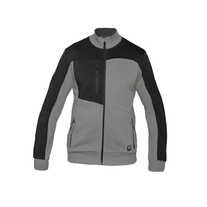 Fuori tutto - Felpa zip lunga da lavoro Multitasche Siggi Nilo 73MG0787/00-1089 taglia M colore Grigio