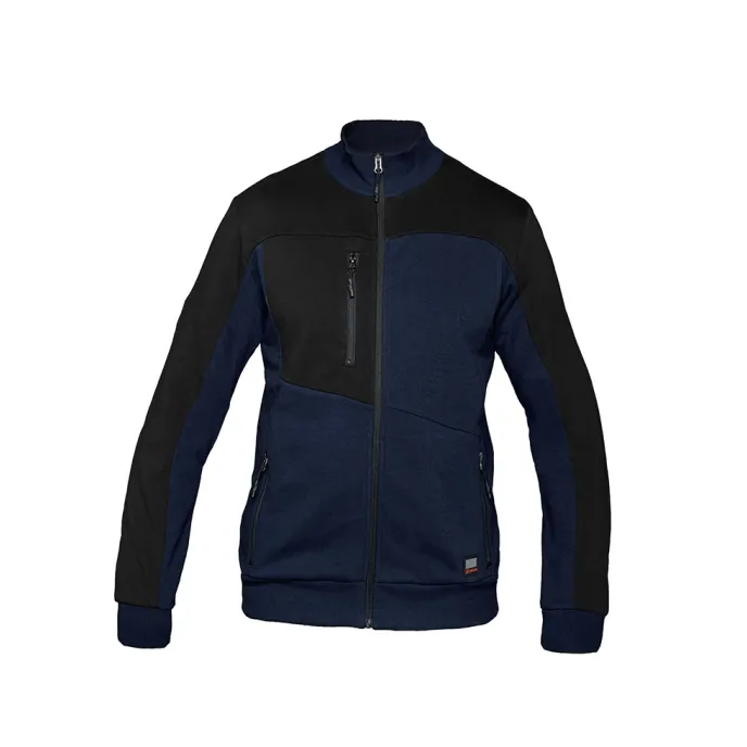 Fuori tutto - Felpa zip lunga da lavoro Multitasche Siggi Nilo 73MG0787/00-1089 taglia M colore Grigio
