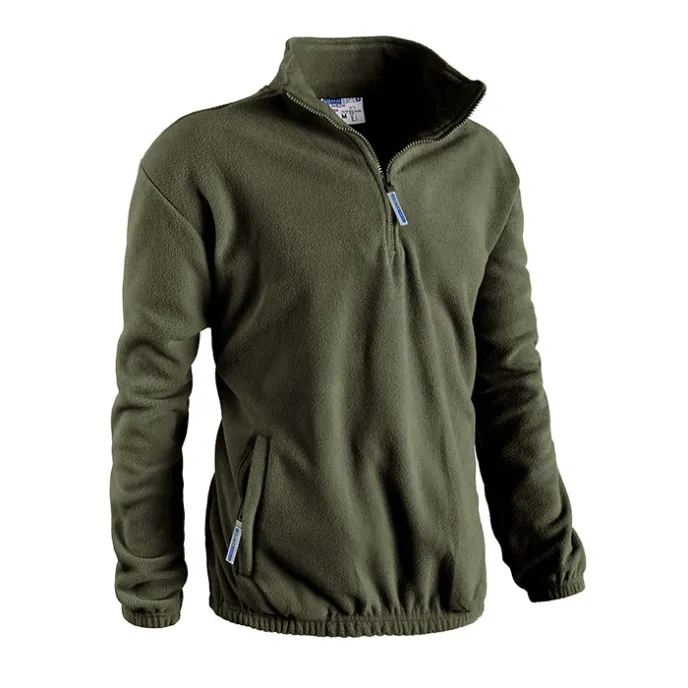 Fuori tutto - Felpa in Pile da Lavoro Mezza Zip Sottozero Svezia 7250 Taglia 4XL Colore Blu Navy
