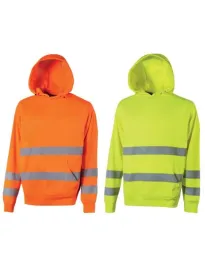 Felpa da Lavoro Alta Visibilità Con Cappuccio U-Power Leonis HL398
