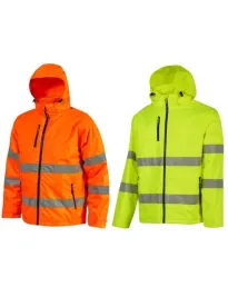 Giubbotto da Lavoro Alta Visibilità Antipioggia Multitasche 5 in 1 U-Power Kaia HL375