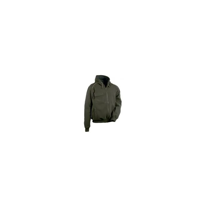 Fuori tutto - Giacca in Pile con Cappuccio da Lavoro Multitasche Cofra Potsdam V130-0-02  taglia L colore navy
