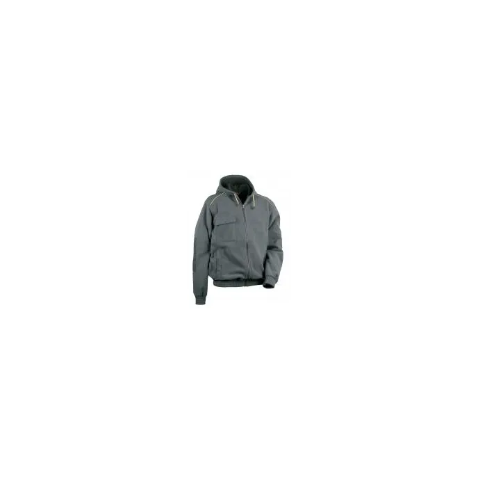 Fuori tutto - Giacca in Pile con Cappuccio da Lavoro Multitasche Cofra Potsdam V130-0-02  taglia L colore navy