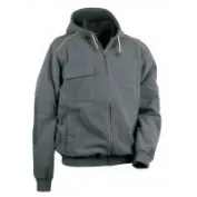 Fuori tutto - Giacca in Pile con Cappuccio da Lavoro Multitasche Cofra Potsdam V130-0-02  taglia L colore navy