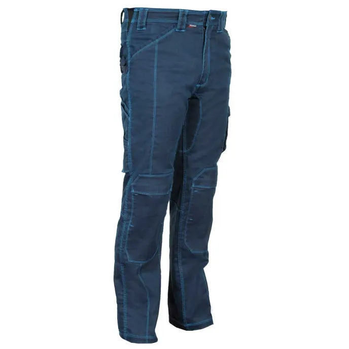 Fuori tutto - Pantaloni da Lavoro Stretch Elasticizzati Multitasche Cofra Pearland V472-0-02 Taglia 58 Colore Antracite Grigio