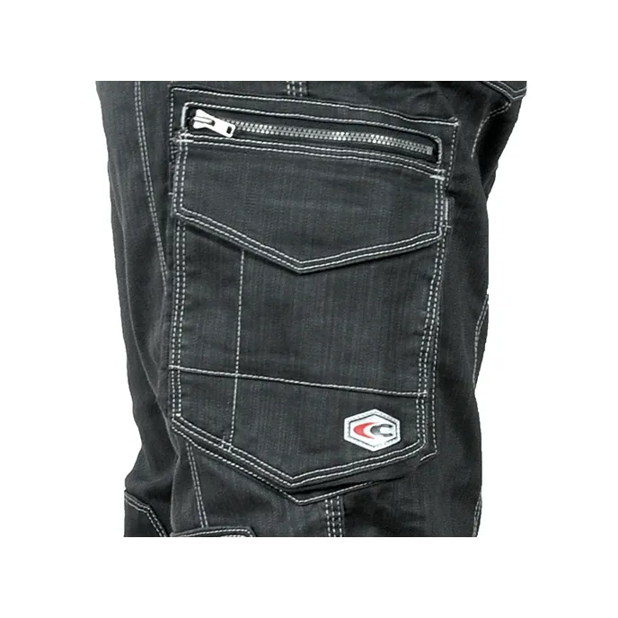 Fuori tutto - Pantaloni da Lavoro Stretch Elasticizzati Multitasche Cofra Pearland V472-0-02 Taglia 58 Colore Antracite Grigio