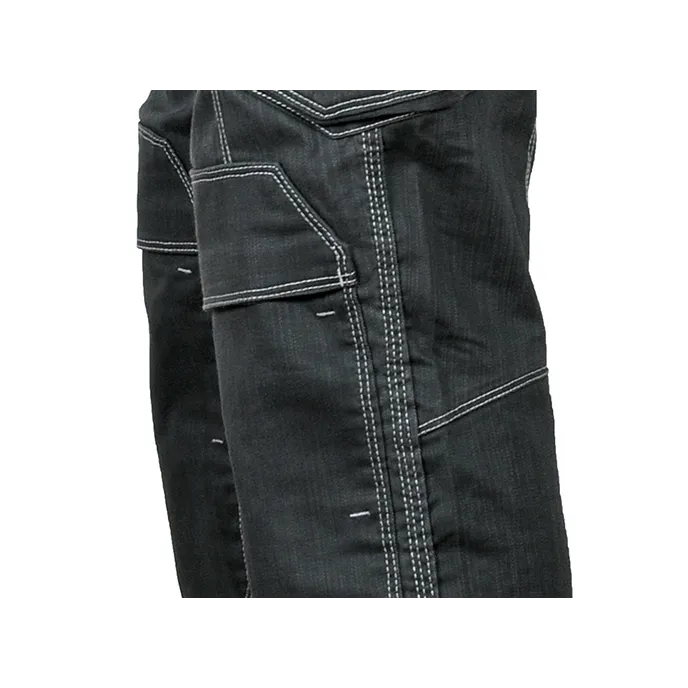 Fuori tutto - Pantaloni da Lavoro Stretch Elasticizzati Multitasche Cofra Pearland V472-0-02 Taglia 58 Colore Antracite Grigio