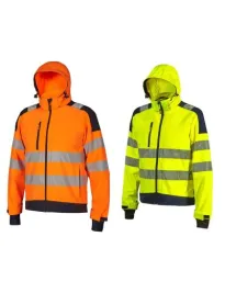 Giubbotto da Lavoro Alta Visibilità Multitasche Softshell Stretch U-Power Wonder HL384