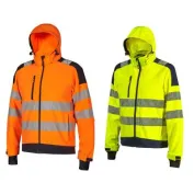 Giubbotto da Lavoro Alta Visibilità Multitasche Softshell Stretch U-Power Wonder HL384