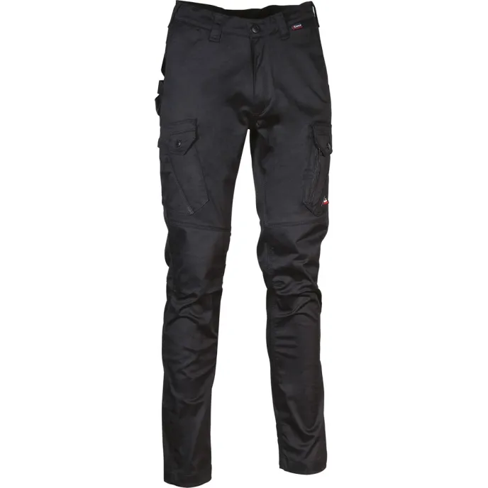 Fuori tutto - Pantaloni da Lavoro Cofra Stretch Multitasche Salanki V722-0-03 Taglia 48 Colore Nero Nero